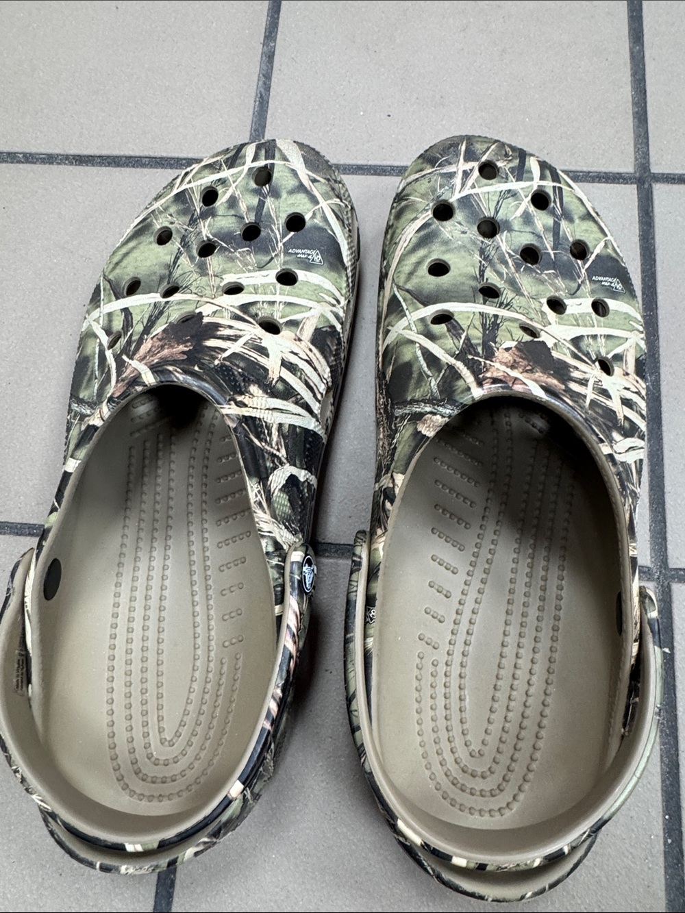 CROCS Classic Clogs in Camouflage Green Brown